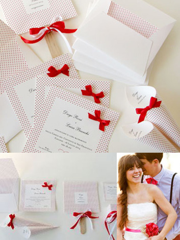 Matrimonio moderno modello Elegant Red - coordinato nozze